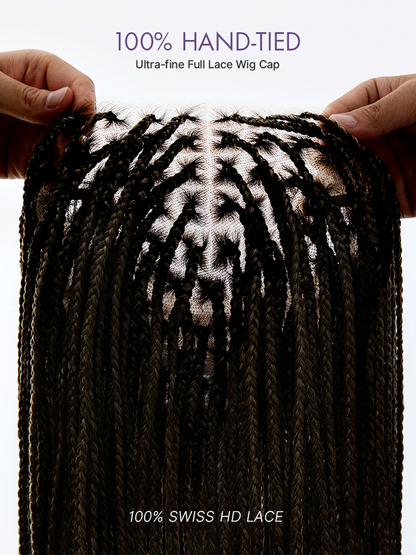 🔥Last Day: 73% OFF🌍613 Goddess Blonde HD Lace Glueless Knotless Braid Wig ✨