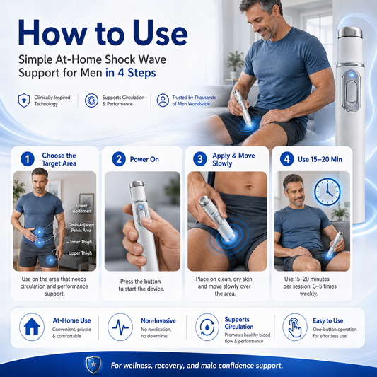 💖 Shockwave Therapy Device ——  Restore Blood Flow • Relieve Pain • Support Men's Performance